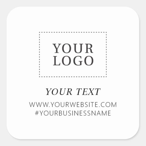 Logo Business Thank you Custom Package Sticker