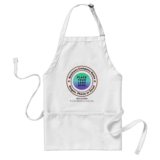 Logo Businesses Company Professional Custom  Adult Apron (Front)