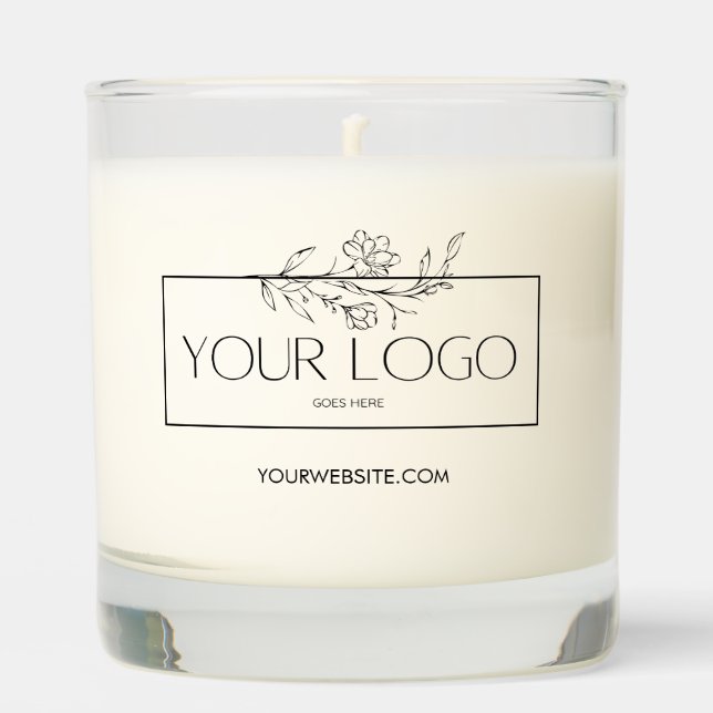 Logo Candle Promotional Custom Business Branded (Front)