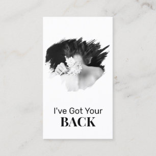 *~* Logo Chiropractor Chiropractic Spa Photo  QR Business Card