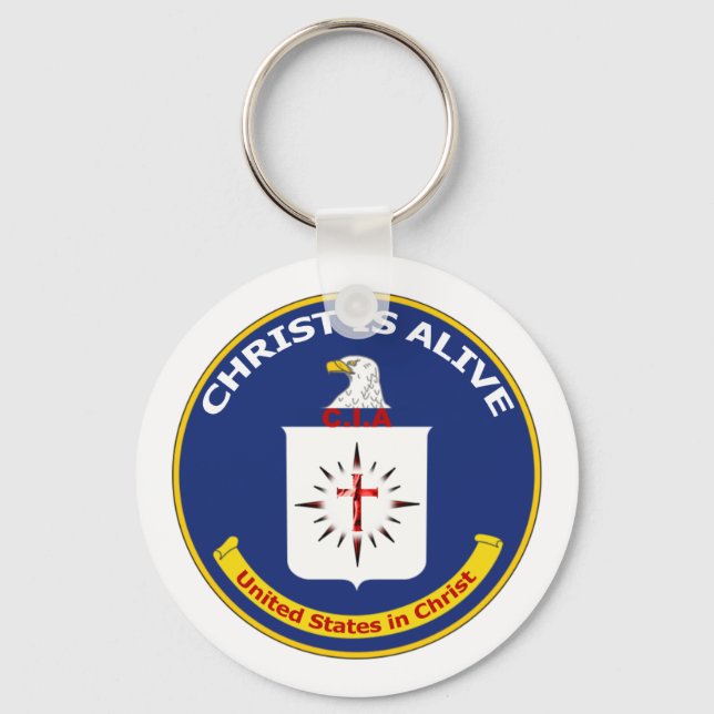 Logo CIA "Christ Is Alive" Keychain (Front)
