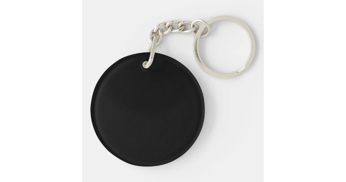 Logo Circular Keychain with customizable back | Zazzle