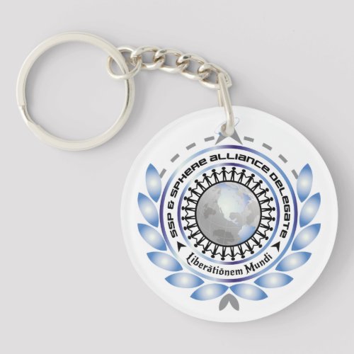 Logo Circular Keychain with customizable back