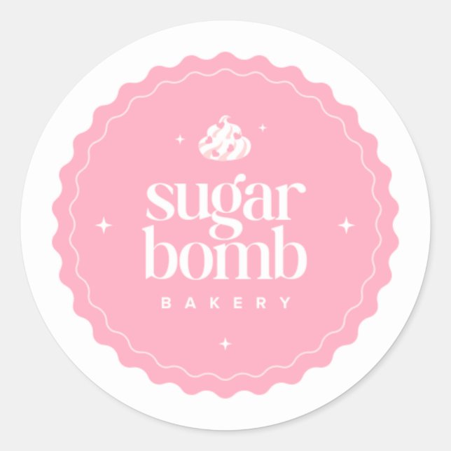 Logo Classic Round Sticker (Front)