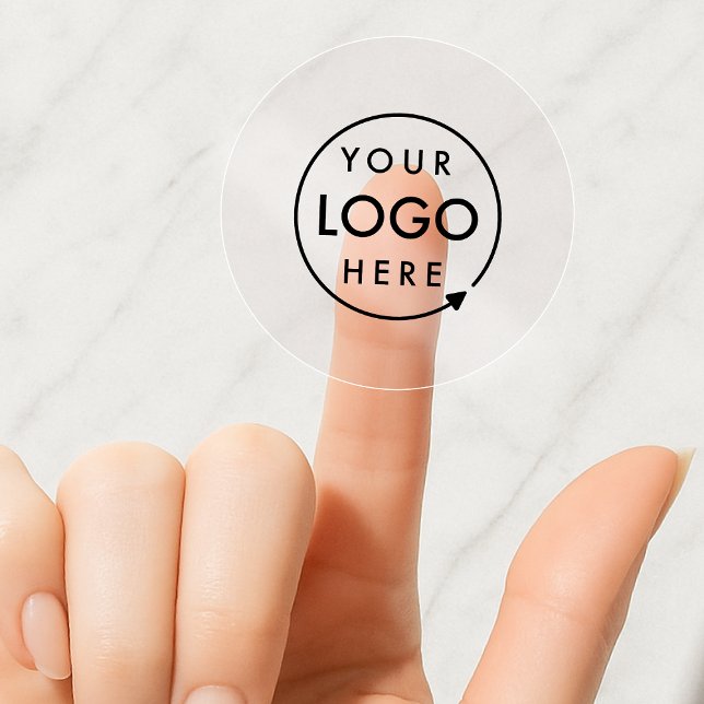 Logo Clear Sticker Roll | Business Branded Labels (Upload your logo in seconds to create a custom sticker for your business)
