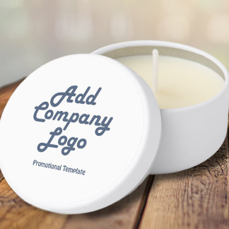 Logo Company Business Corporate Promotional Modern Mini Candle Favors