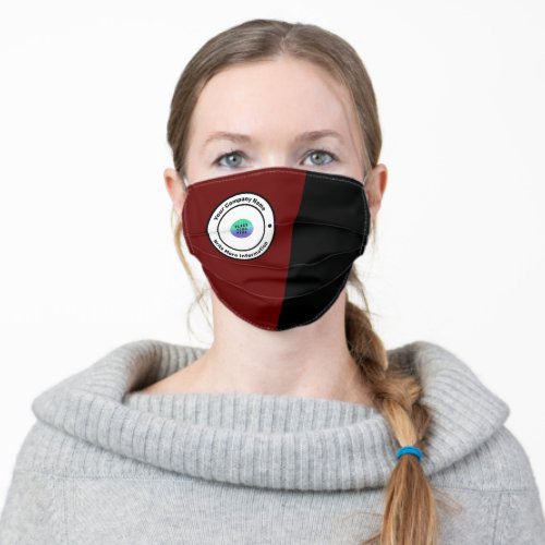 Logo Company Business Custom Branded Employee  Adult Cloth Face Mask