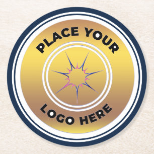 Logo Company Business Promotional Custom Round Paper Coaster