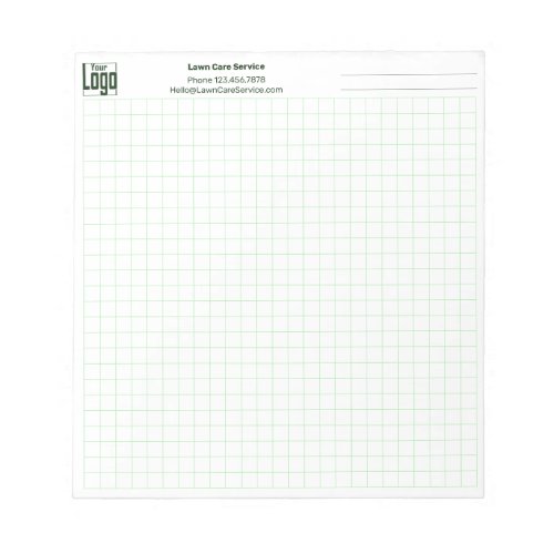 Logo Company Note Green Simple Grid Graph Notepad | Z-Feed