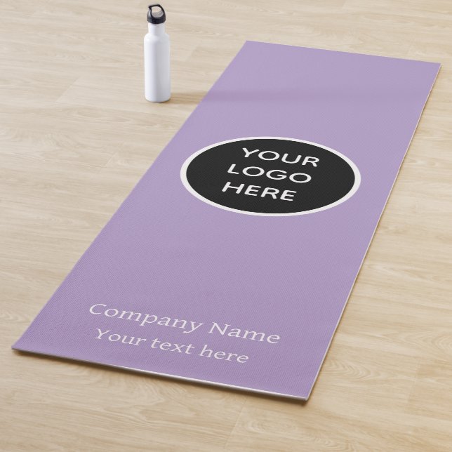 Logo Company Purple Business Corporate Gym Simple Yoga Mat (In Situ)