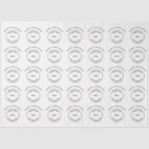 Logo Corporate Business Merry Christmas Tissue Paper