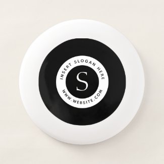 Logo Corporate Modern Black and White Wham-O Frisb