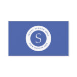 Logo Corporate Modern Medium Blue Business Card