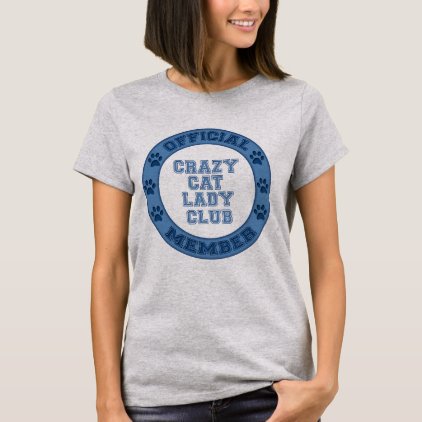 Logo Crazy Cat Lady Club Official Member Shirts