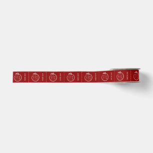 Logo Custom Business Garment Care Clothing Labels Grosgrain Ribbon