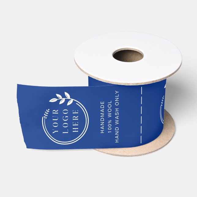 Logo Custom Business Garment Care Clothing Labels Satin Ribbon (Spool)