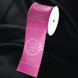 Logo Custom Business Garment Care Clothing Labels Satin Ribbon