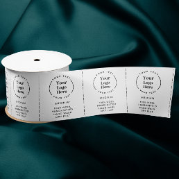 Logo Custom Business Garment Care Clothing Labels Satin Ribbon