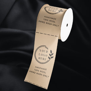 Logo Custom Business Garment Care Clothing Labels Satin Ribbon