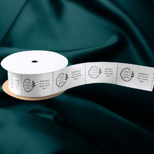 Logo Custom Business Garment Care Clothing Labels Satin Ribbon