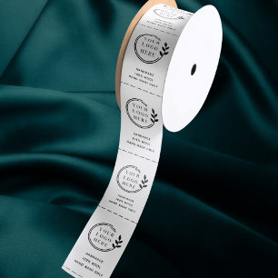 Logo Custom Business Garment Care Clothing Labels Satin Ribbon