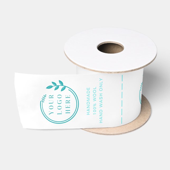 Logo Custom Business Garment Care Clothing Labels Satin Ribbon (Spool)