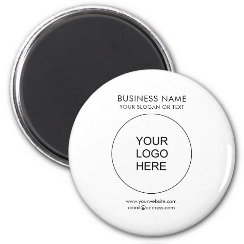 Logo Custom Business Promotional Circle Template Magnet