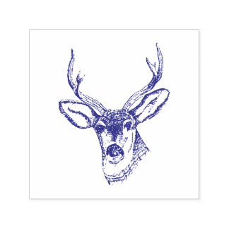 Logo Custom Design Your Deer Head Self-inking Stamp