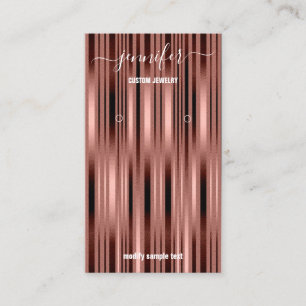 Logo Custom Jewelry Card Social Media Rose Gold