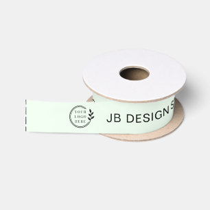 Logo Custom Name Business Clothing Tags Satin Ribbon
