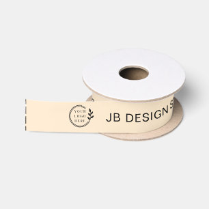 Logo Custom Name Business Clothing Tags Satin Ribbon