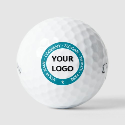 Logo Custom Text and Colors Promotional Golf Balls