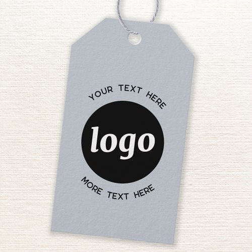 Logo Custom Text Blue Business Price Product or  Gift Tags