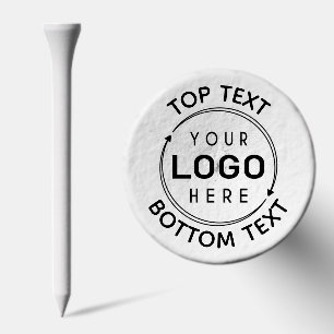 Logo Custom Text Simple Golf Tees