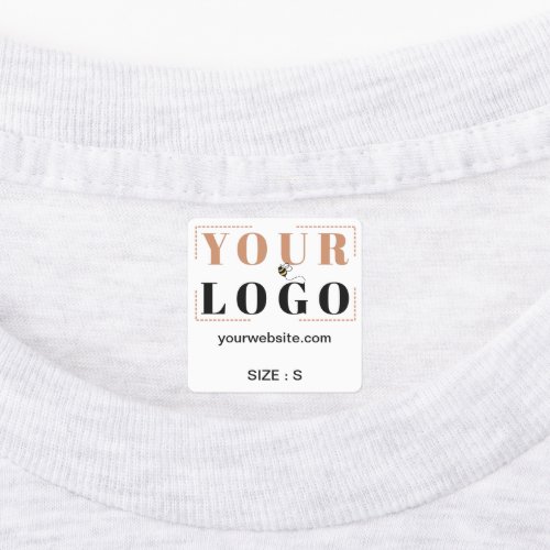 Logo Custom Text Website or Size Clothing Garment Labels