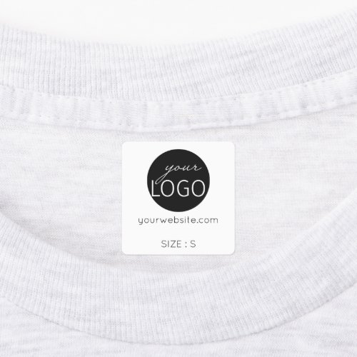 Logo Custom Text Website or Size Clothing Garment  Labels