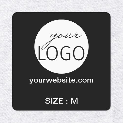 Logo Custom Text Website Size Clothing Garment Labels