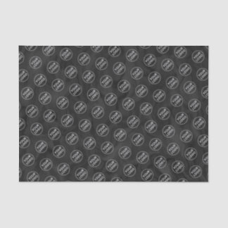 Logo dark marbled tissue paper business packaging