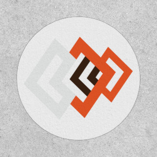 Logo design of geometric colorful lines  patch