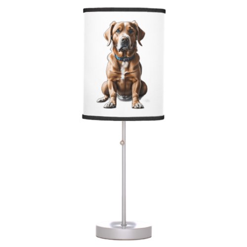 logo design t_shirt dog table lamp