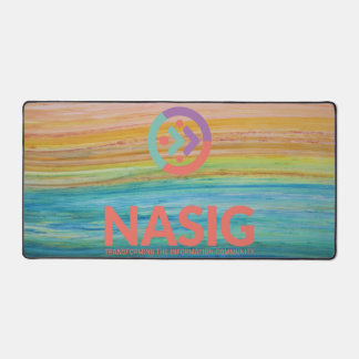 Logo desk pad - logo on top (orange)
