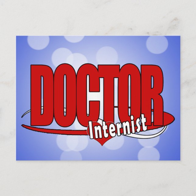 LOGO DOCTOR Internist Postcard (Front)