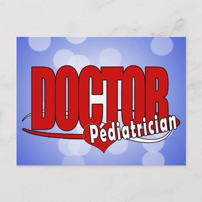 LOGO DOCTOR PEDIATRICIAN POSTCARD (Front)