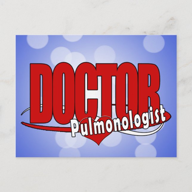 LOGO DOCTOR PULMONOLOGIST POSTCARD (Front)