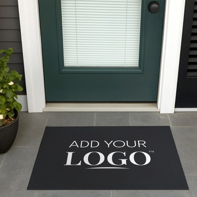 Logo Doormat Modern Black Minimal Front Door Mat (Creator Uploaded)