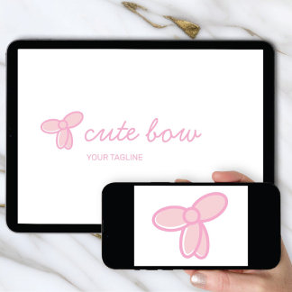 Logo Download Cute Bow | Boutique & Beauty Icon Invitation