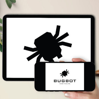Logo Download Robotic Bug Logo | Tech Brand Invitation