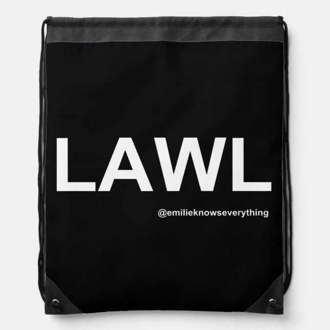 Logo Drawstring Backpack (Front)