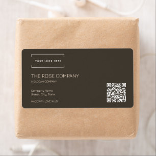 Logo elegant Modern Minimalist QR Code Label