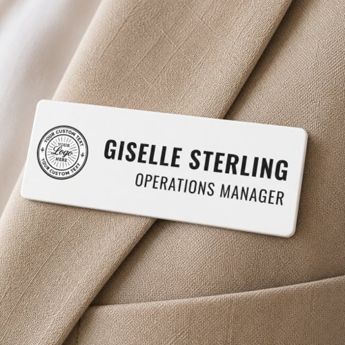 Logo Employee Name Tag